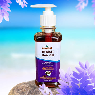 🌿 صرف 7 دن میں بال گرنا روکے — ZKAMAL Herbal Hair Oil